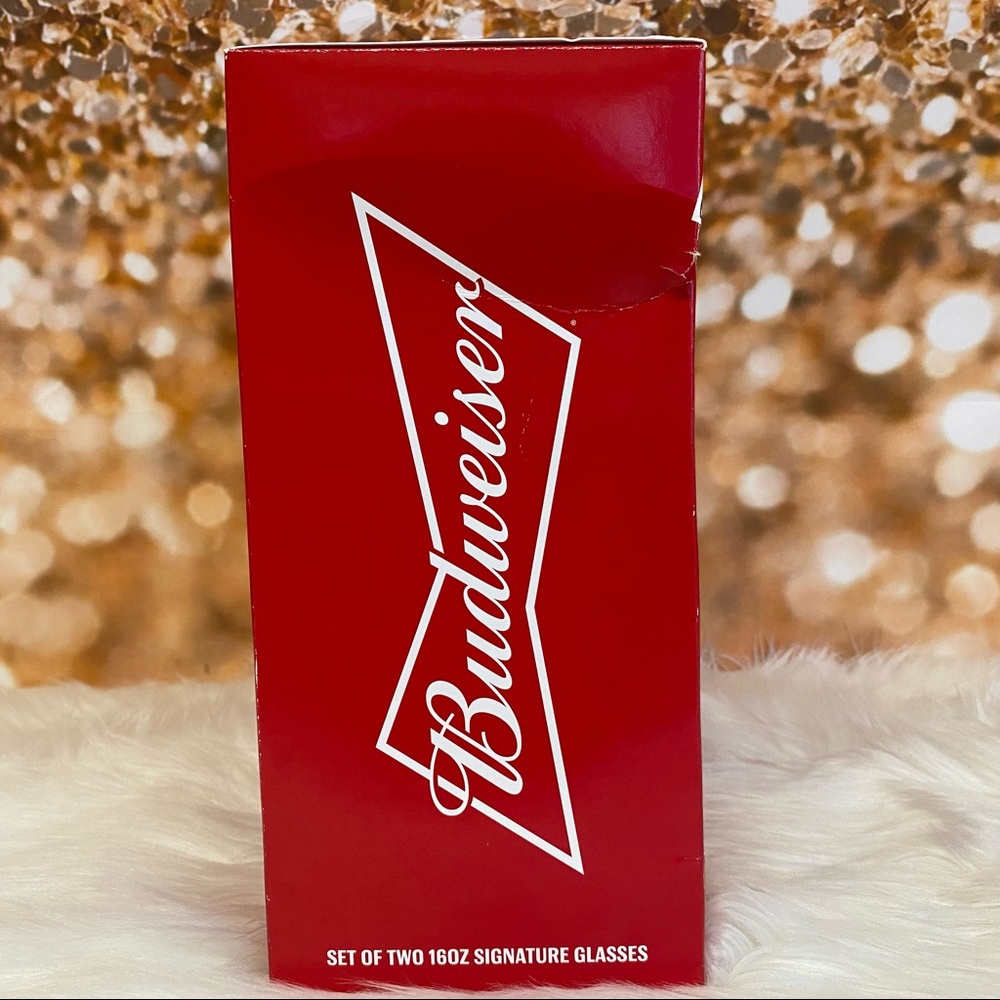 Budweiser Clear Signature Glassware 2 Piece Set - Picture 6 of 7